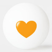 Big Oranje Heart Ping Pong Ball (Voorkant)