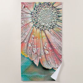 Big Oversize Flower Beach Towel Strandlaken