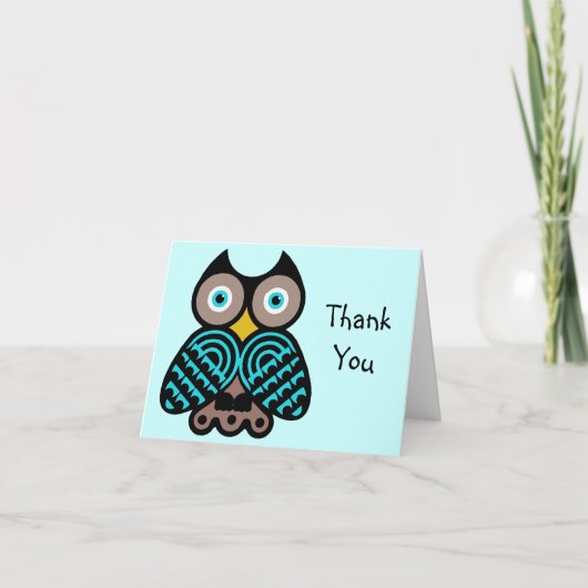 Big Owl Bedankt voor je briefkaart (Voorkant)