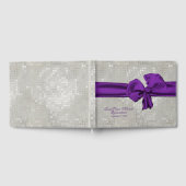 Big Paars Bow Quinceañera Guest Book Gastenboek (Volledig)