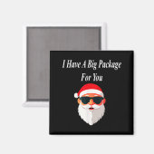 Big Package Christmas Funny Naughty Dirty Raunchy Magneet (Voorkant / Achterkant)