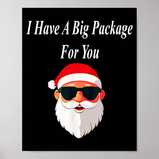Big Package Christmas Funny Naughty Dirty Raunchy  Poster (Voorkant)