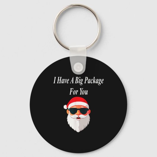 Big Package Christmas Funny Naughty Dirty Raunchy  Sleutelhanger (Voorkant)