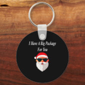 Big Package Christmas Funny Naughty Dirty Raunchy  Sleutelhanger (Voorkant)