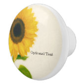 Big Painted Zonnebloem Rustiek Country Chic Custom Keramische Knop (Rechts)