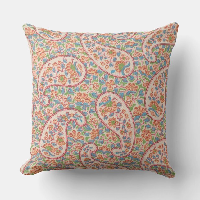 Big Paisley, Little Flowers Sierkussen (Voorkant)