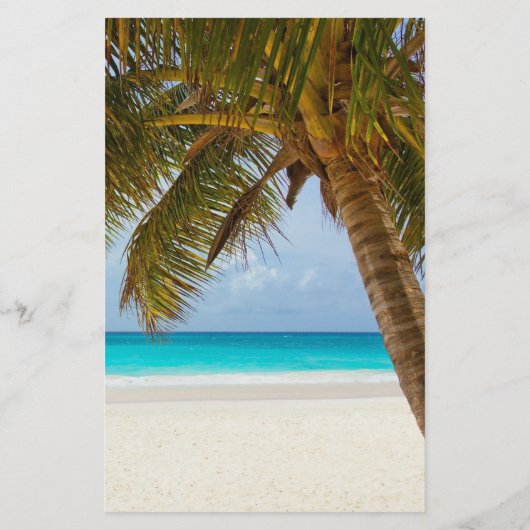 Big Palm Tree Beach Weduwmenu (Achterkant)