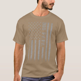 Big Papa American Flag  T-shirt