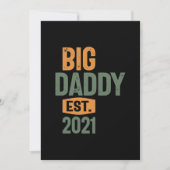 Big Papa Est 2021 | vader opa Gift Kaart (Voorkant)