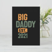 Big Papa Est 2021 | vader opa Gift Kaart (Staand voorkant)