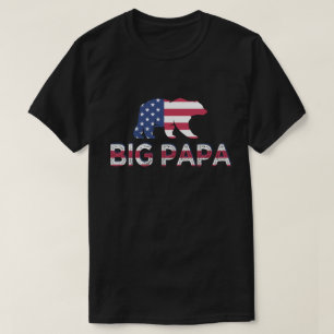 Big Papa Gift Vaderdag op 4 juli T-shirt