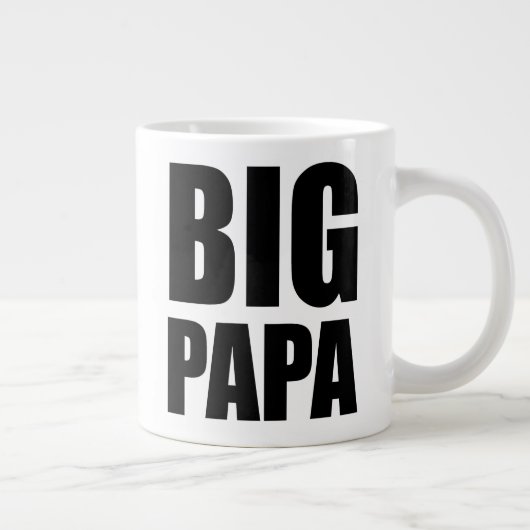 Big Papa Jumbo 20oz Mok, Papa Gift Mok (Rechts)