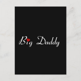 Big papa met Red Heart Briefkaart