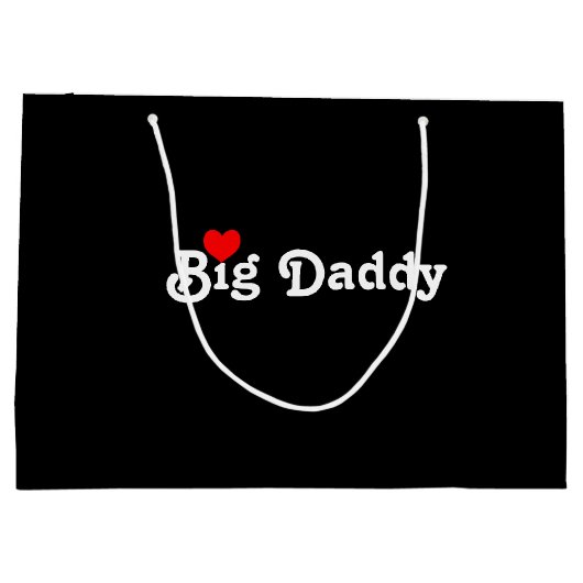 Big papa met Red Heart Groot Cadeauzakje (Achterkant)