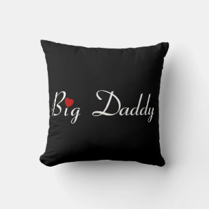 Big papa met Red Heart Kussen