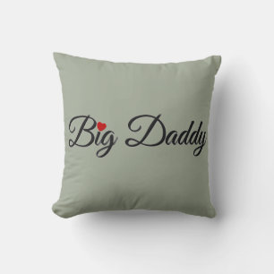 Big papa met Red Heart Kussen