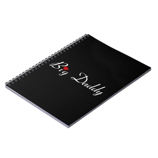 Big papa met Red Heart Notitieboek (Linkerzijde)