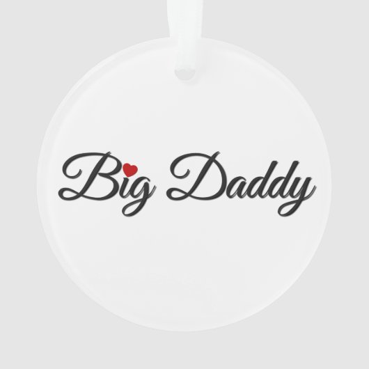 Big papa met Red Heart Ornament (achterkant)
