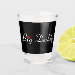 Big papa met Red Heart Shot Glas