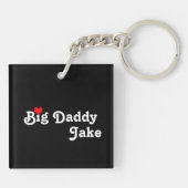 Big papa met Red Heart Sleutelhanger (Achterkant)