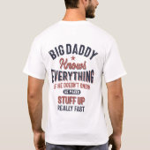 Big Papa weet alles | vader opa T-shirt (Achterkant)