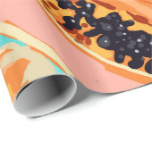 Big Papaya Waterverf schilderen, tropische vruchte Cadeaupapier (Rol Hoek)