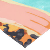 Big Papaya Waterverf schilderen, tropische vruchte Tafelkleed (Gekanteld)