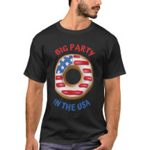 Big Party USA Patriotic Donut Shirt