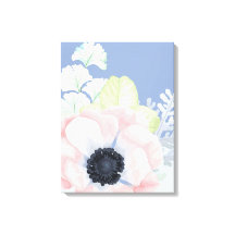 Big Pastel Pink Flower Canvas afdrukken
