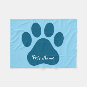 Big Paw Print gepersonaliseerde hondendekens Fleece Deken