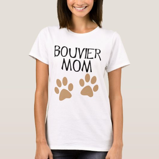 Big Paws Bouvier mama T-shirt (Voorkant)