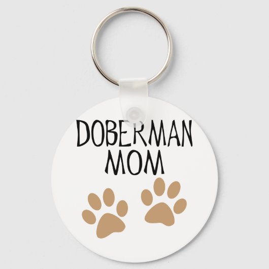 Big Paws Doberman mama Sleutelhanger (Voorkant)