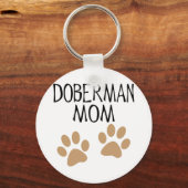 Big Paws Doberman mama Sleutelhanger (Voorkant)