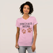 Big Paws Doberman mama T-shirt (Voorkant volledig)