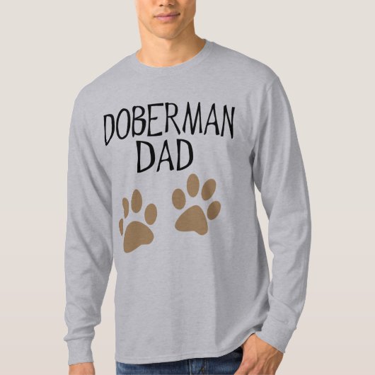 Big Paws Doberman papa T-shirt (Voorkant)