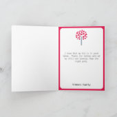 Big Pencil boom/lerarenwaardering Bedankkaart (Binnen)