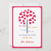 Big Pencil boom/lerarenwaardering Bedankkaart (Voorkant)