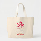 Big Pencil boom/lerarenwaardering Grote Tote Bag (Voorkant)