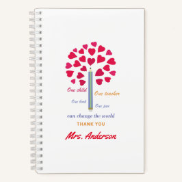 Big Pencil boom/lerarenwaardering Notitieboek