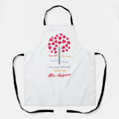 Big Pencil boom/lerarenwaardering Schort (Voorkant)