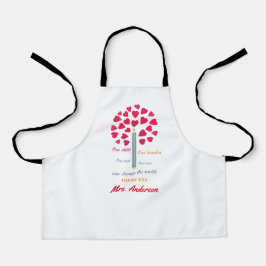 Big Pencil boom/lerarenwaardering Schort