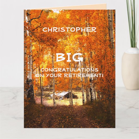 BIG Pensioen Gefeliciteerd JUMBO, Cabin Aspens Kaart (Voorkant)