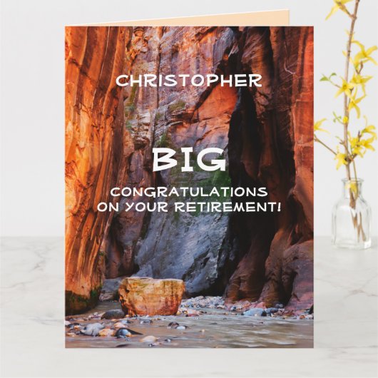 BIG Pensioen Gefeliciteerd JUMBO, Zion Narrows Kaart (Gele Bloem)