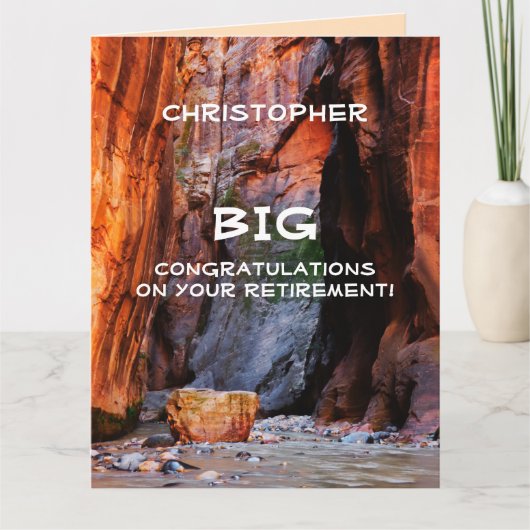 BIG Pensioen Gefeliciteerd JUMBO, Zion Narrows Kaart (Voorkant)