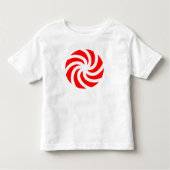 Big Peppermint Holiday Snoep Toddler T-Shirt (Voorkant)