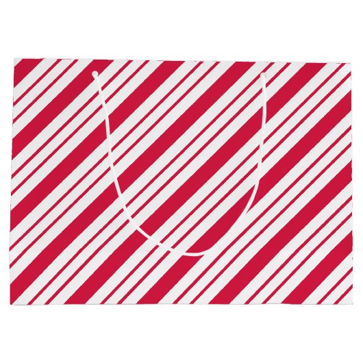 Big Peppermint Striped Gift Bag Groot Cadeauzakje (Achterkant)