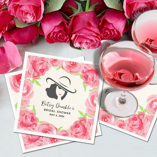 Big Pet Lady Rozen Derby Vrijgezellenfeest Servet