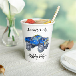 Big pickup truck papieren bekers