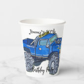 Big pickup truck papieren bekers (Achterkant)