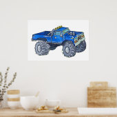 Big pickup truck poster (Keuken)